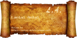 Lantai Antal névjegykártya