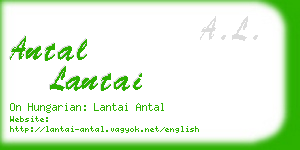 antal lantai business card